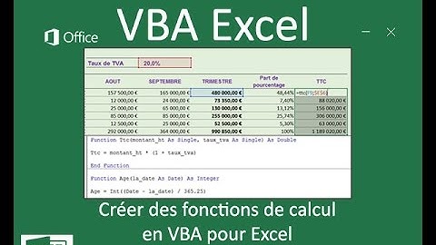Créer des fonctions Excel en VBA disponibles partout