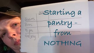 Starting a pantry from (nearly) NOTHING! Jar Inventory