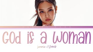Jennie- God is a woman lyrics video original by ‎@chris-mq5ib Resimi