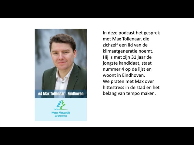 Podcast Max Tollenaar voor WaterNatuurlijk De Dommel class=