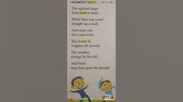Std 5th English Poem how creatures move explanation in marathi