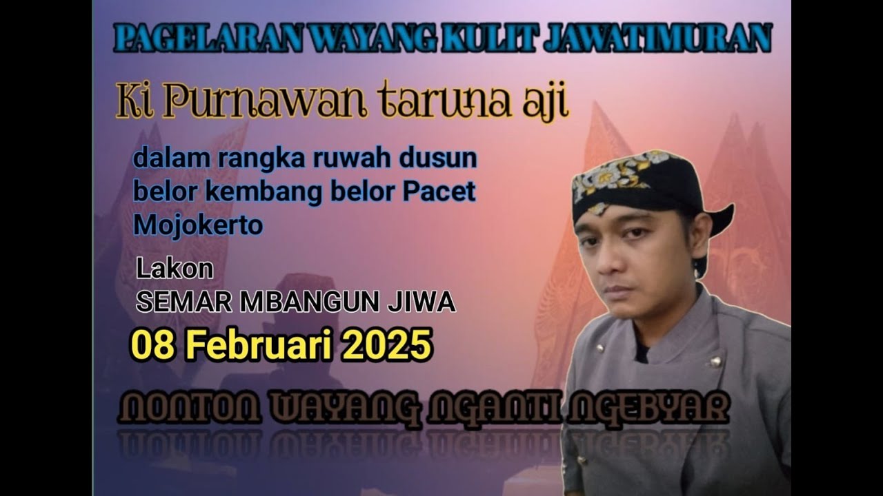 LIVE WAYANG KULIT JAWA TIMURAN ( JEKDONG )DALANG KI PURNAWAN TARUNA AJI