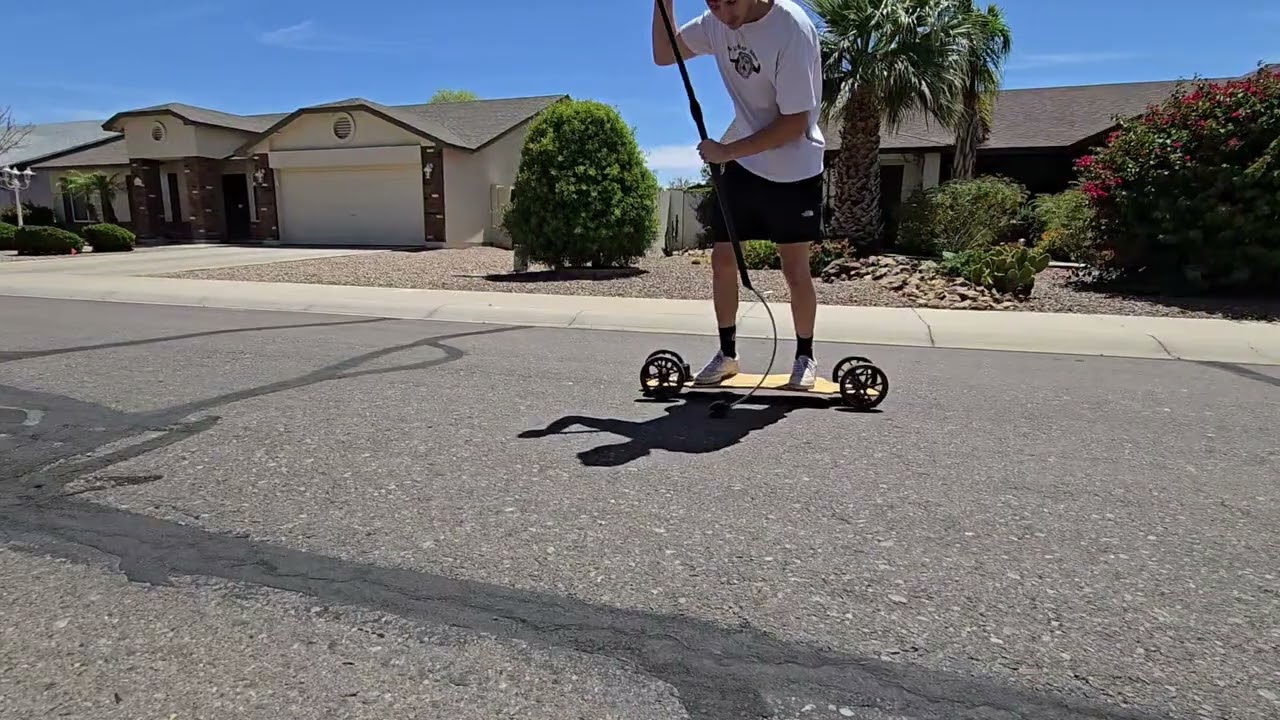 Super slow mo showing the contact, flex and release of the Braapstik 2.0 custom hand made spring