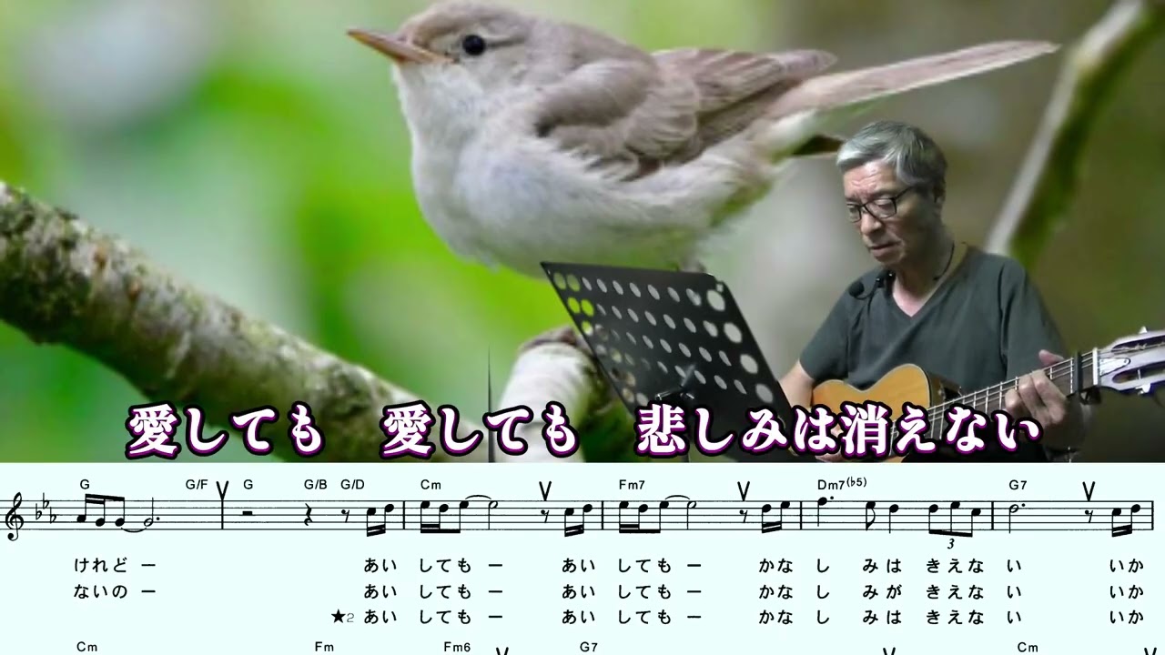 竹島 宏(小夜啼鳥の片思い)村井輝海の弾き語りCover - YouTube