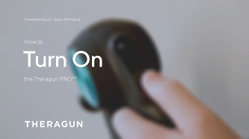 How To Turn on your Theragun