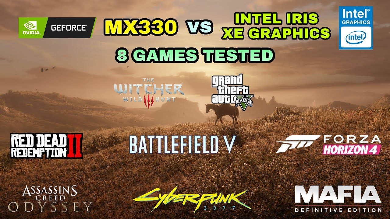 GeForce MX330 vs (i5 1135G7) Intel Iris Xe Graphics Gaming Test ! 2021 -  YouTube