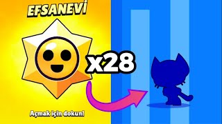 28 TANE STAR HEDİYESİ AÇTIM KİT ÇIKTI! ÇOK ŞANSLIYIM! Brawl Stars Resimi