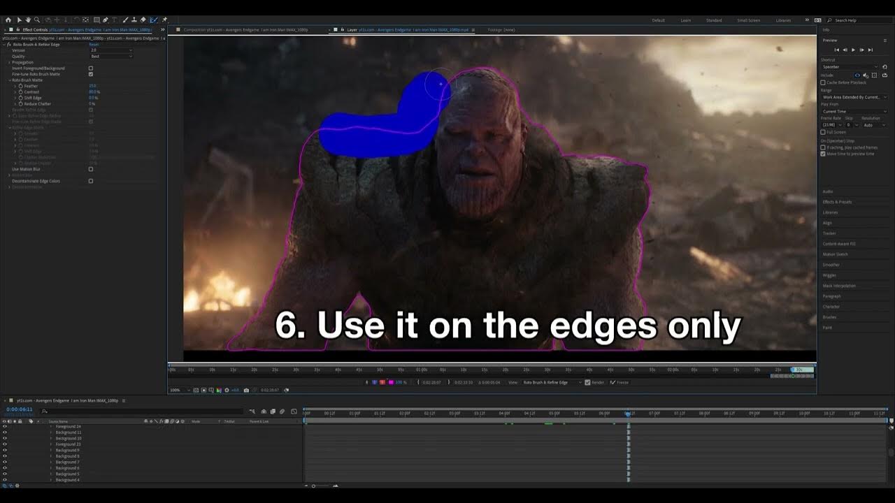 How to use Refine Edge Tool in After Effects YouTube