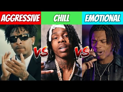 AGGRESSIVE vs CHILL vs EMOTIONAL Rap Songs! (2021)