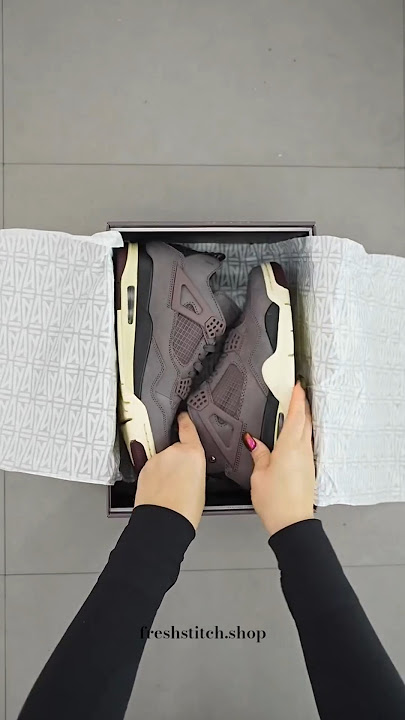 Unboxing Air Jordan 4 x A Ma Manieré.  #jordansneakers #nikejordan #shopping