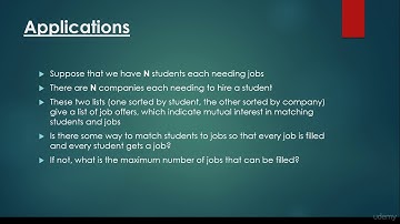 Maximum flow introduction   applications