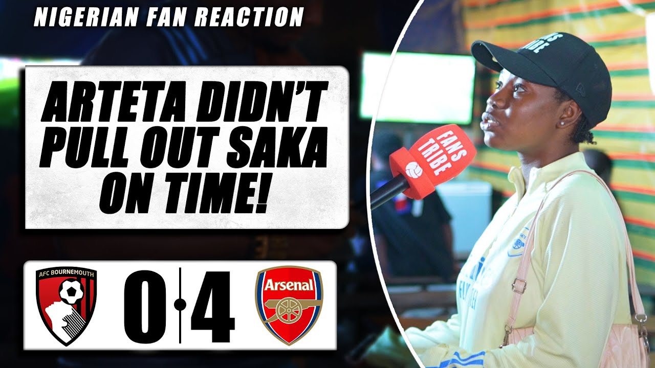 BOURNEMOUTH 0 4 ARSENAL Amara NIGERIAN FAN REACTION PREMIER BOURNEMOUTH 0 4 ARSENAL Amara NIGERIAN FAN REACTION PREMIER