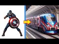 AVENGERS but SUPER TRAIN 💥All Characters  Marvel & DC💥SUPERHERO AVENGERS