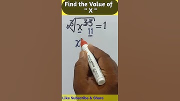Surds Tricks || Find the Value of X || @Sky Struggle Education #short