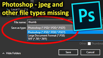 Photoshop - JPEG and other file  types missing - no jpg in photoshop - save as