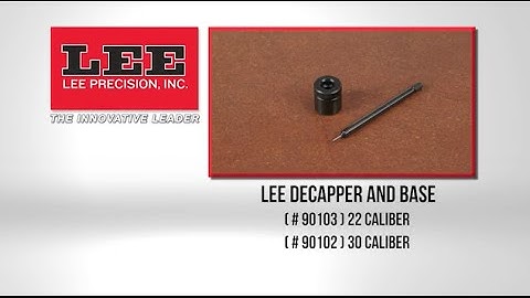 Lee Decapper and Base