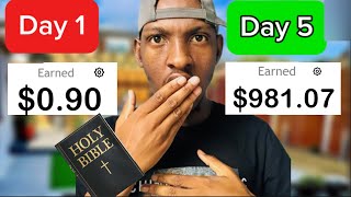 I Tried This Making 650 A Day Using The Bible How To Make Money Online