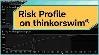 Analyzing Trades Using the Risk Profile on thinkorswim® desktop