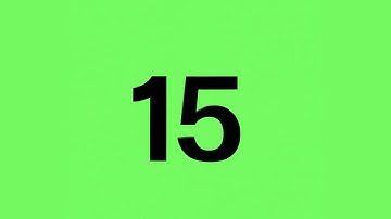 Countdown Timer 15 Second with a Green Screen Background | No Copyright