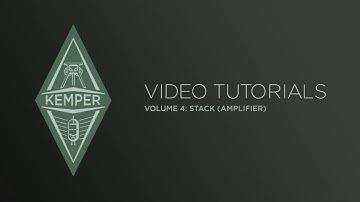 Kemper Profiler Tutorials - Stack Section - Amplifier (japanese)