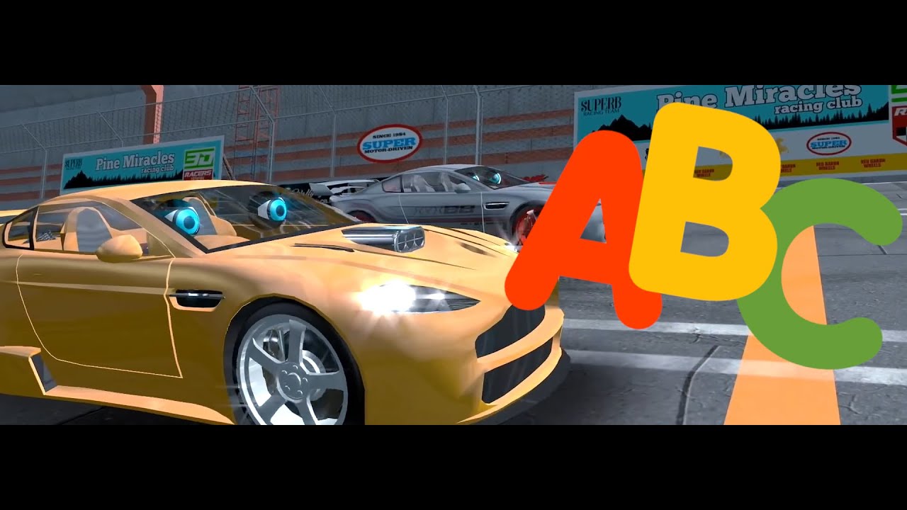 ABC Song learning videos For kids car cartoons YouTube