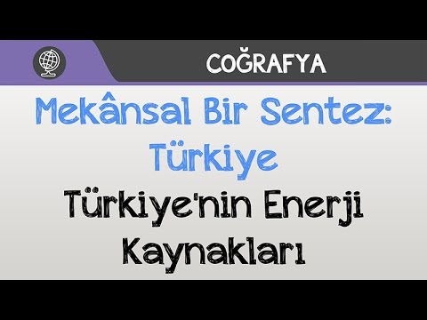 Mekânsal Bir Sentez: Türkiye - Türkiye'nin Enerji Kaynakları