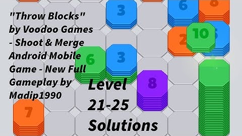 "Throw Blocks" by Voodoo Games - Shoot & Merge Android Mobile Game - New Full Gameplay by Madip1990