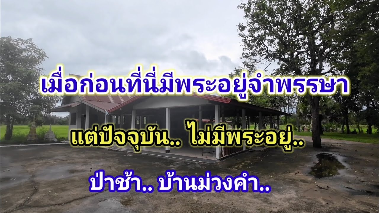 เมื่อก่อนที่นี่มีพระจำพรรษา​ ป่าช้าบ้านม่วงคำ