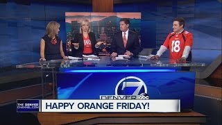A 'Terrible Towel' was thrown onto the all-Broncos Denver7 set screenshot 3