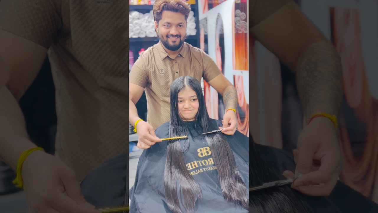✂️😱Wait For The Final look💇🏻&zwj;♀️🥰#haircut #shorts #trendingshorts #hairstyle #hair #viral #yt