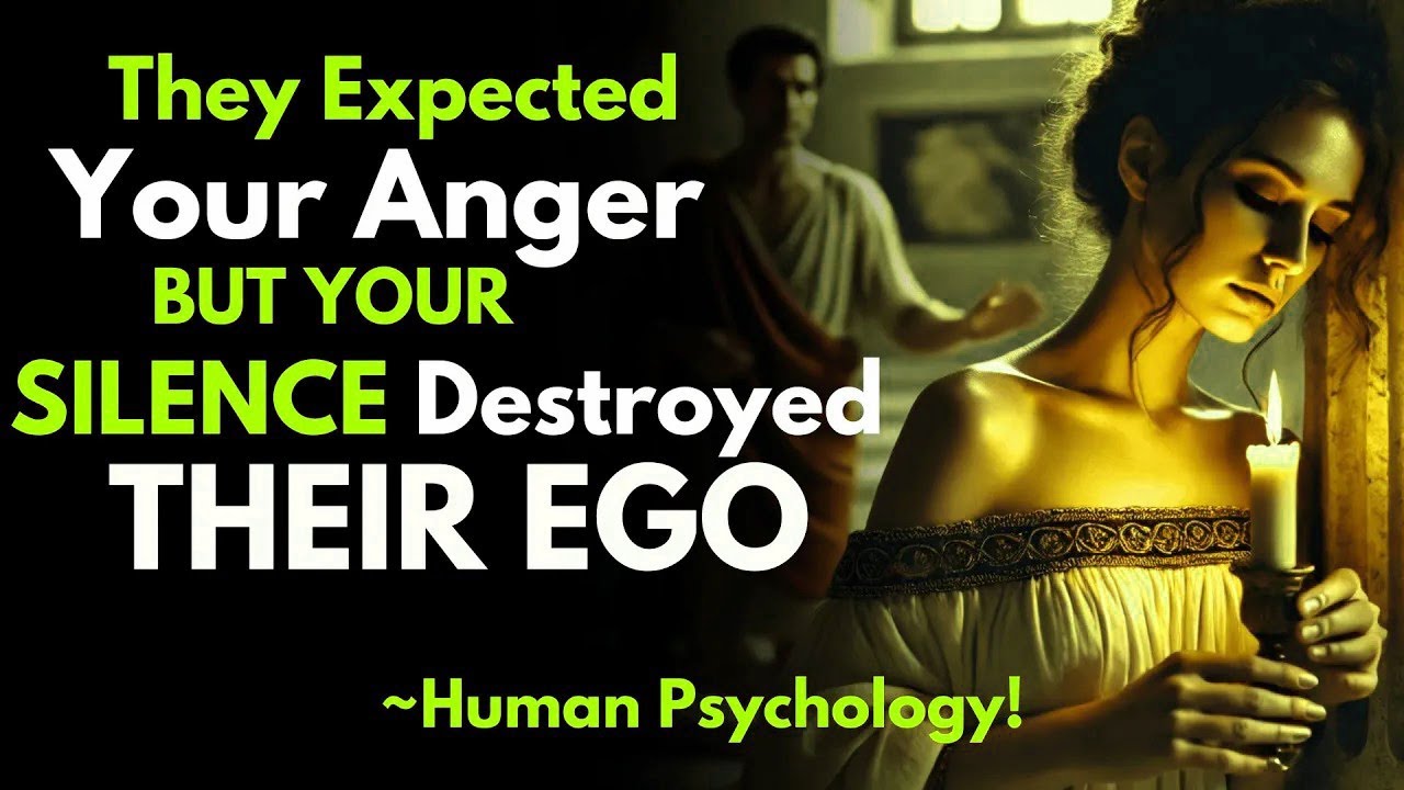They Expected Your Anger, But Your SILENCE Destroyed Their EGO!   Stoicism