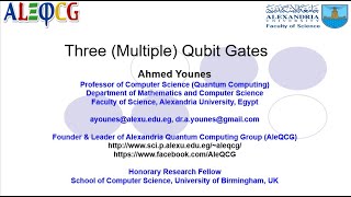 8- Quantum Computing - Three (Multiple) Qubit Gates | AleQCG