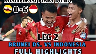 Highlights Brunei vs Indonesia Leg 2 | Kualifikasi piala dunia 2026 zona asia