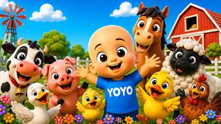 Old MacDonald Had a Farm  | Animal Fun | Yoyo Kids | Nursery Rhymes Song