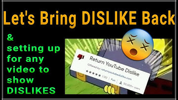 Dislike Button Remove FIX | Dislike Button Fix | Get dislike back YouTube | Get Dislike Extension
