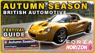 How To Complete Autumn Season Challenges British Automotive Forza Horizon 6