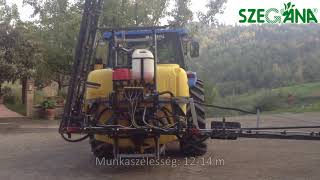 Szegána - Caffini Genius Függesztett Szántóföldi Permetező Bemutató