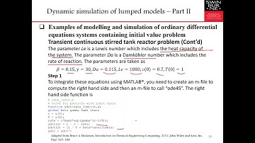 Process Modelling and Optimisation Week 6 lecture part 3