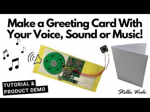 thumbnail image 2 of Music Chip Cards Yunseity Recordable Sound Chip Module, 60 Seconds Module For Diy Audio Cards 3 Aaa Battery Voice Greeting Card Module Recording Playback Diy Voice Greeting Card Module Cable Extened 10cm 2 of 13