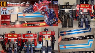 Transformers missing link convoy toy variant review. C01 takara Optimus prime G1 figure collection