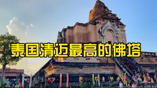清迈古城区最高的佛塔!