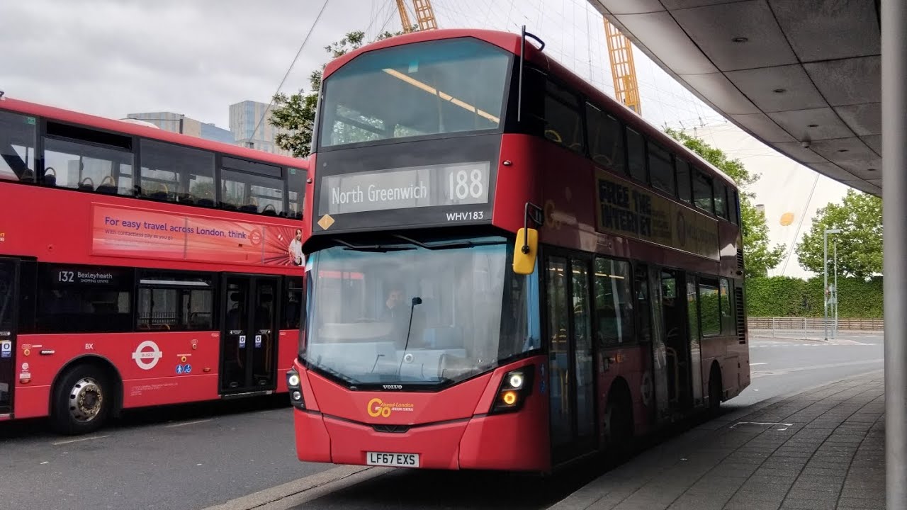 FRV - Go-Ahead London Volvo B5LH G3 - LF67 EXS WHV183 - 188 Tottenham Court Road - North Greenwich