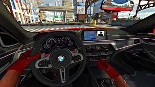 BMW M5 COMPETITION CUTTING UP IN HEAVY TRAFFIC🔥 CAR PARKING MULTIPLAYER (swimming)