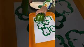 St. Patrick's Day Activity 5 | Bell Pepper Shamrocks 🍀
