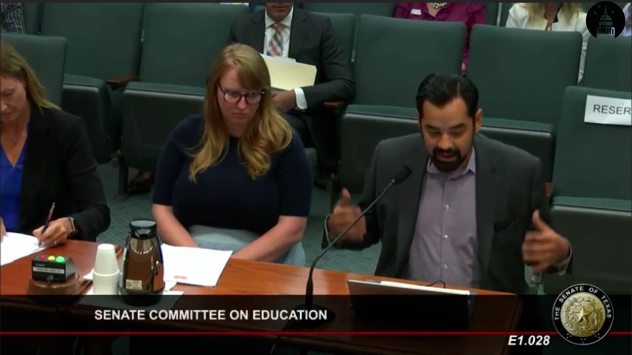 Jaime Puente, Director of Economic Opportunity at Every Texan, testifies in opposition to SB1