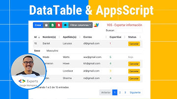 DataTable - exportar información en #pdf #csv o al portapeles