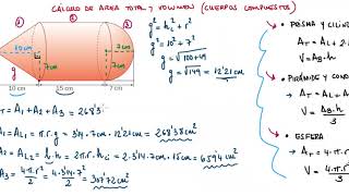 Área y volumen de cuerpo geométrico compuesto (1)