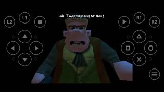 NO​ CHICKEN​ ESCAPES​ FROM​ TWEEDY'S​ FARM​ MR​ TWEEDY'S​ CHICKEN​ RUN​ PS1 screenshot 4