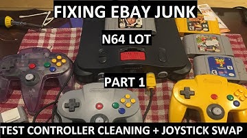 Fixing eBay Junk - N64 Lot Part 1 - How to Clean N64 Controller & Replace Joystick