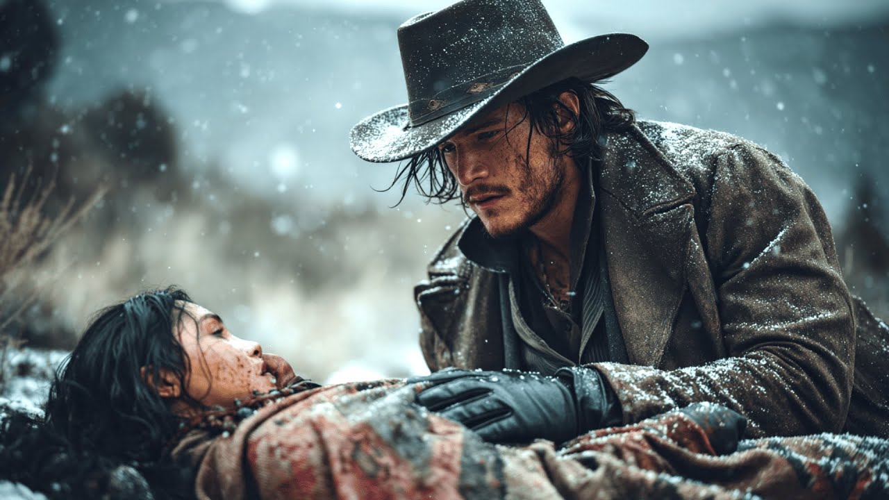 Un viudo SOLITARIO encuentra a una APACHE en la nieve que huye de...